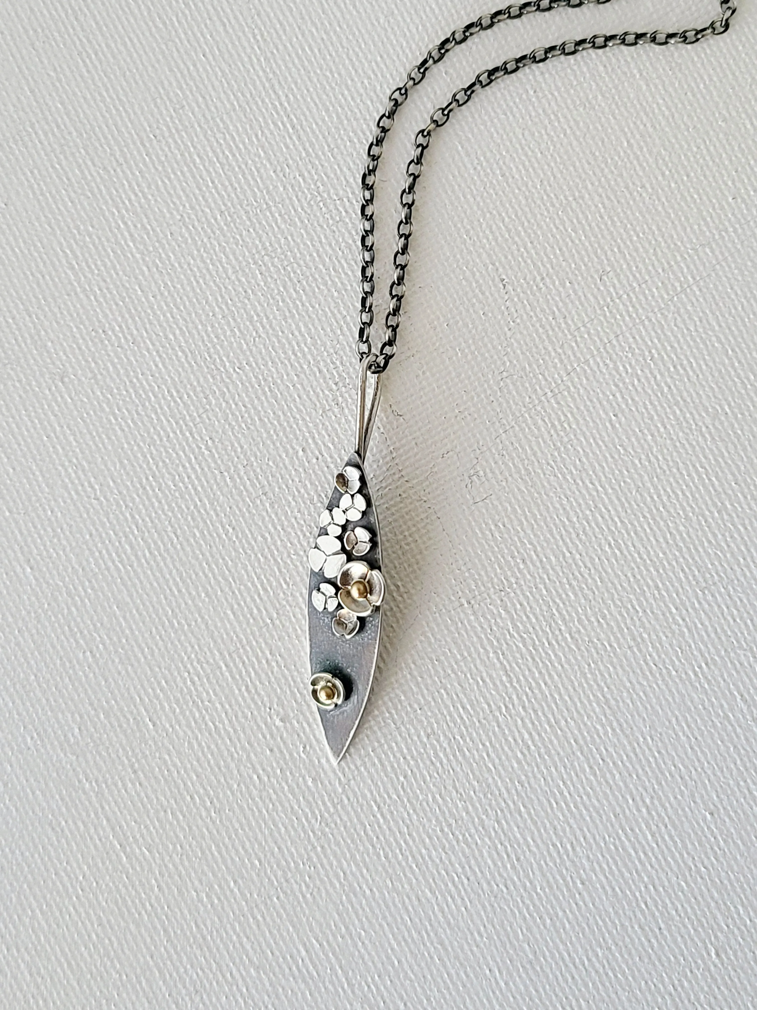 Garland necklace SS/14k