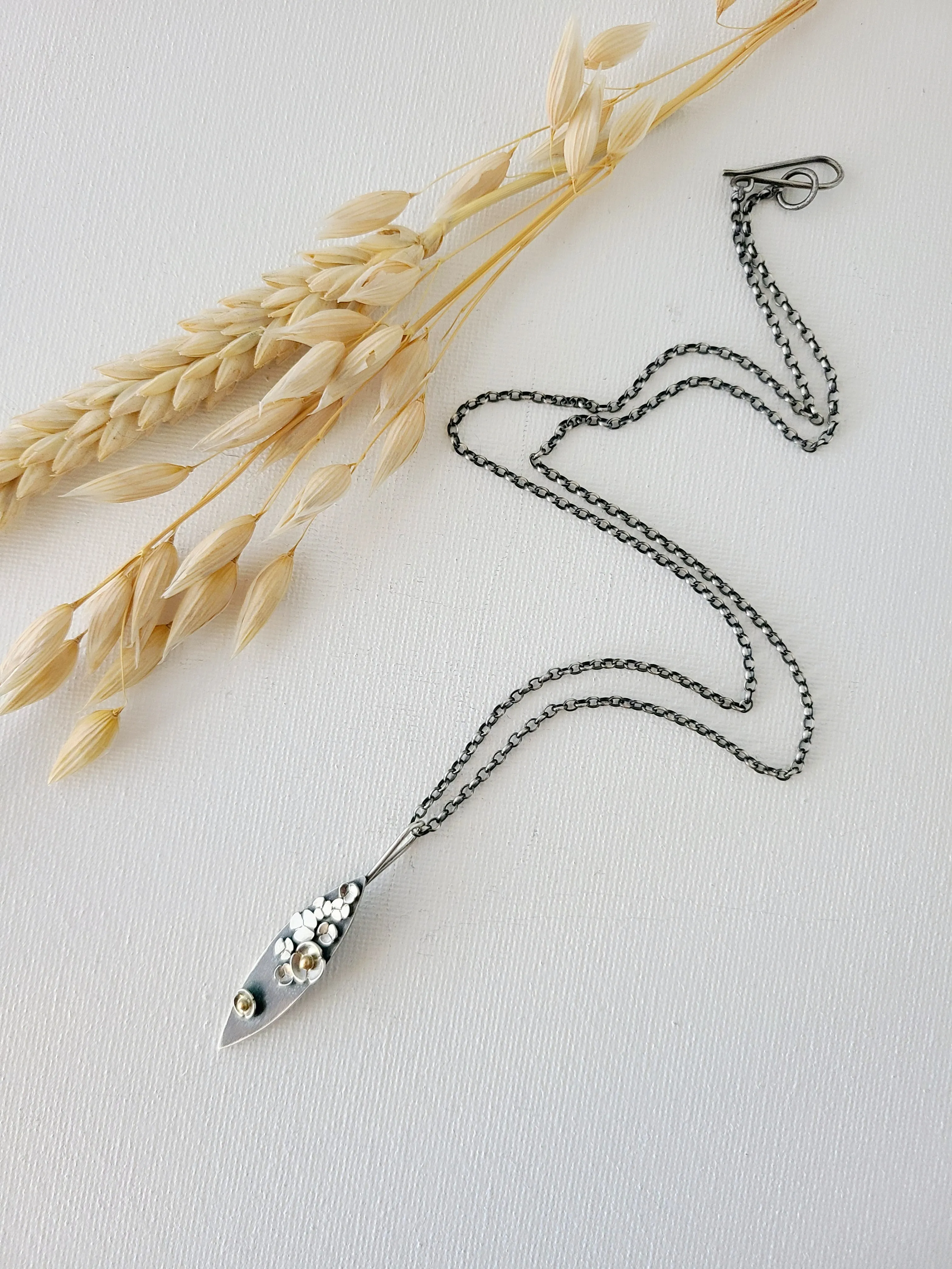 Garland necklace SS/14k