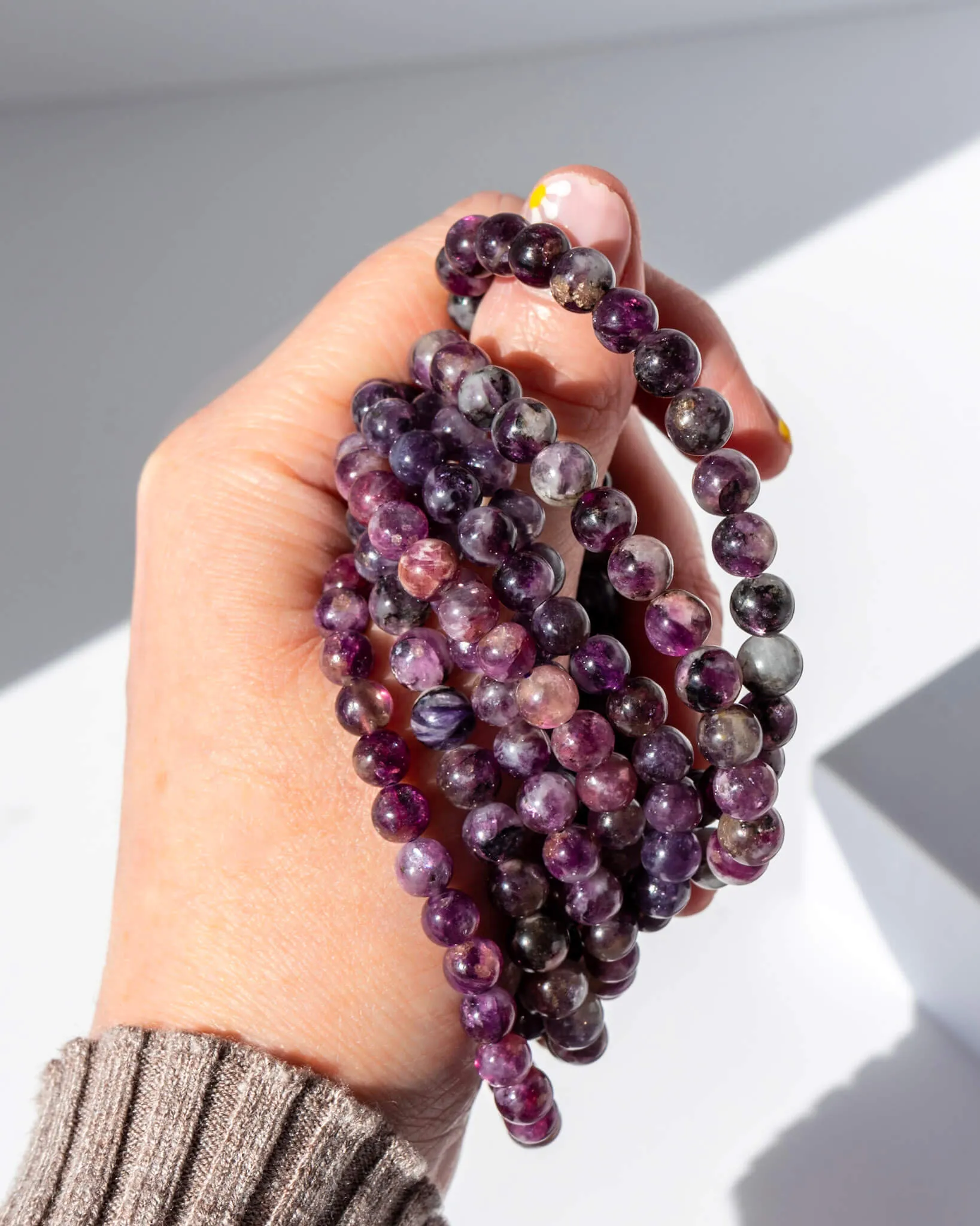 Gem Lepidolite 6mm Bracelet
