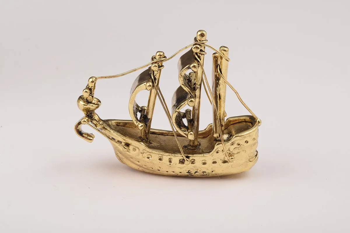Globe Faberge Egg with Sailing ship