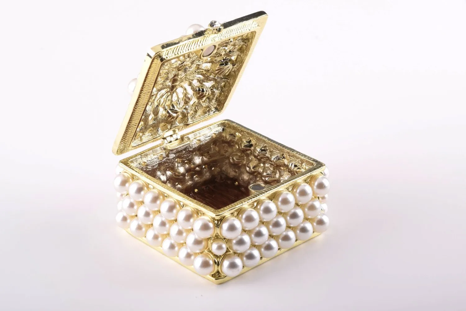 Gold Box with Pearls