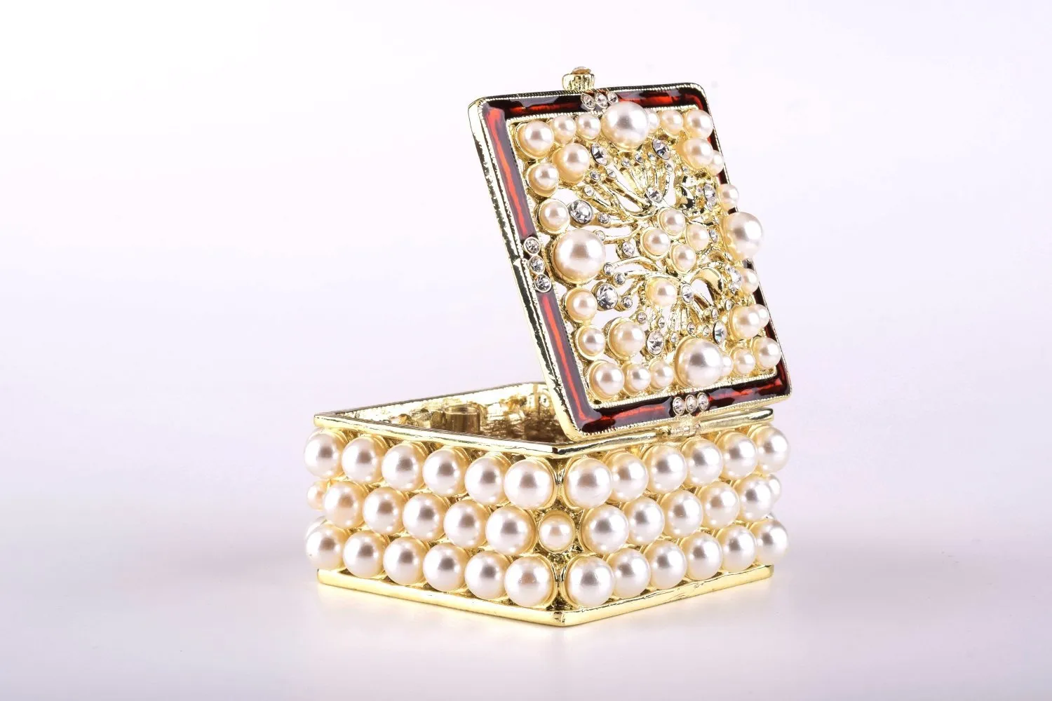 Gold Box with Pearls