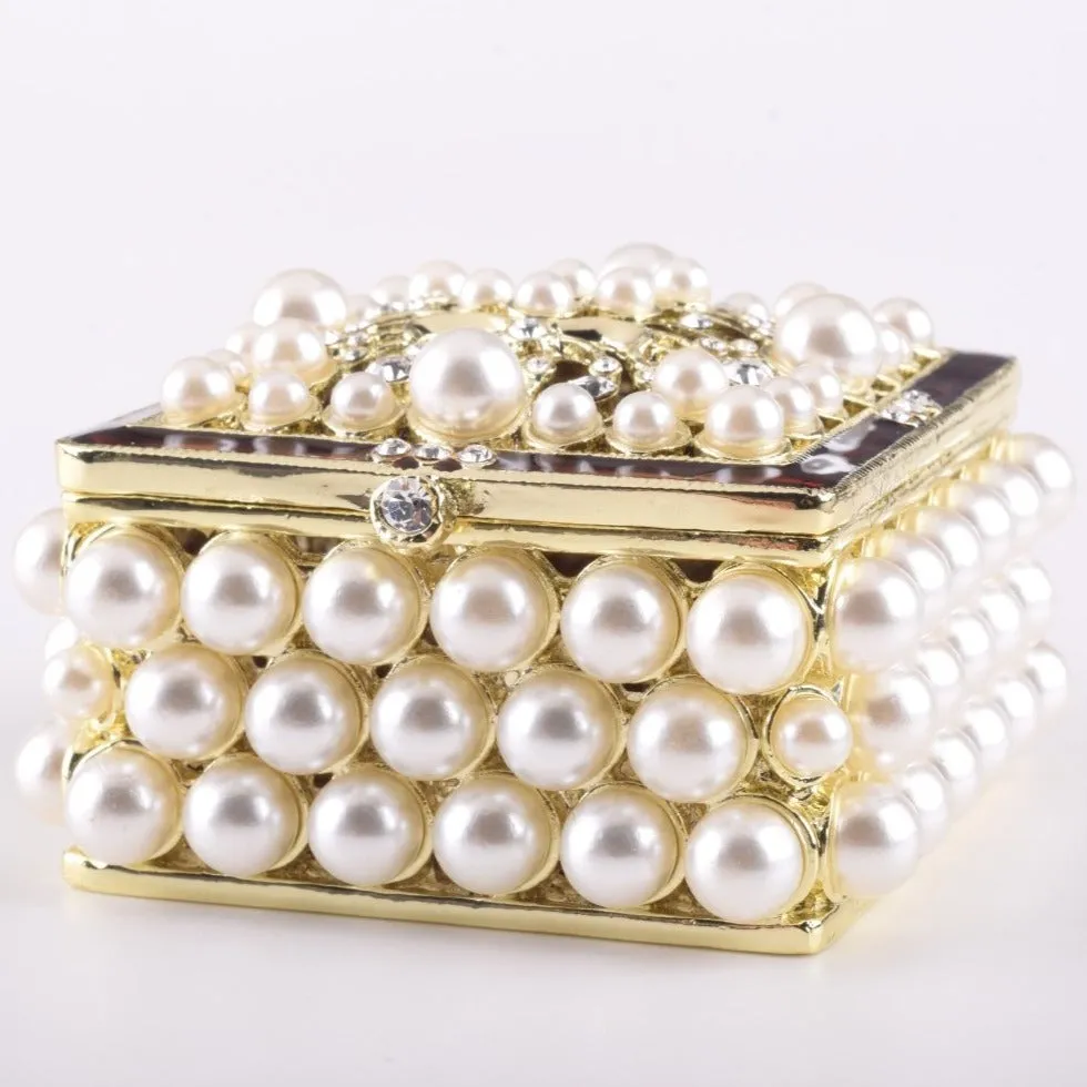 Gold Box with Pearls