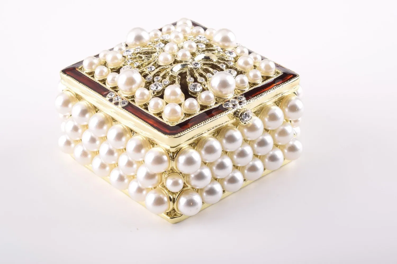 Gold Box with Pearls