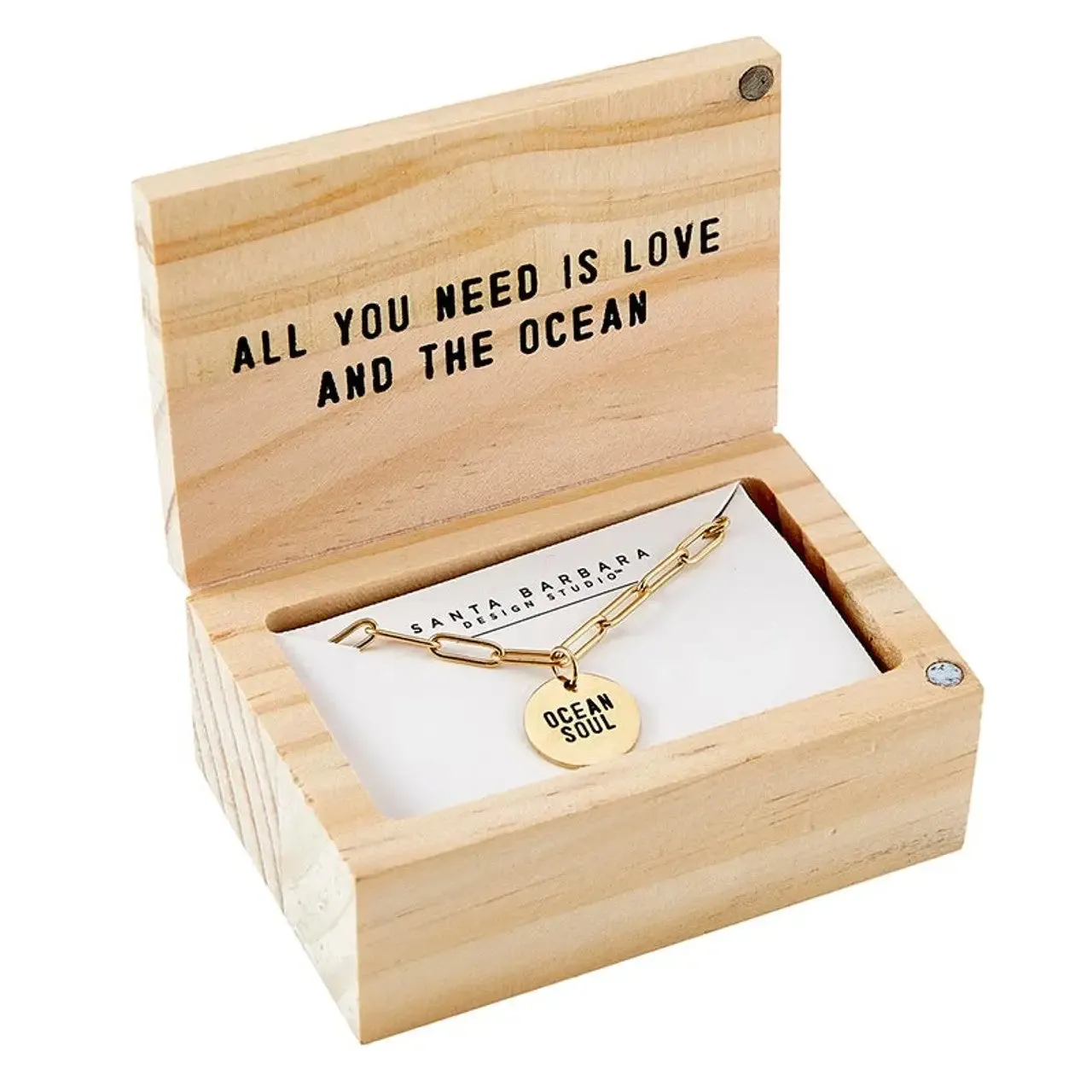 GOLD CHAIN OCEAN SOUL NECKLACE