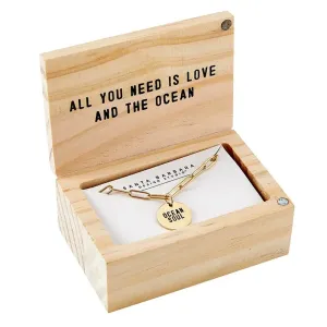 GOLD CHAIN OCEAN SOUL NECKLACE