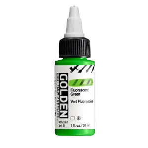 Golden High Flow Acrylics 30ml - Fluorescent Green