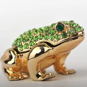 Green and Gold Sitting Toad