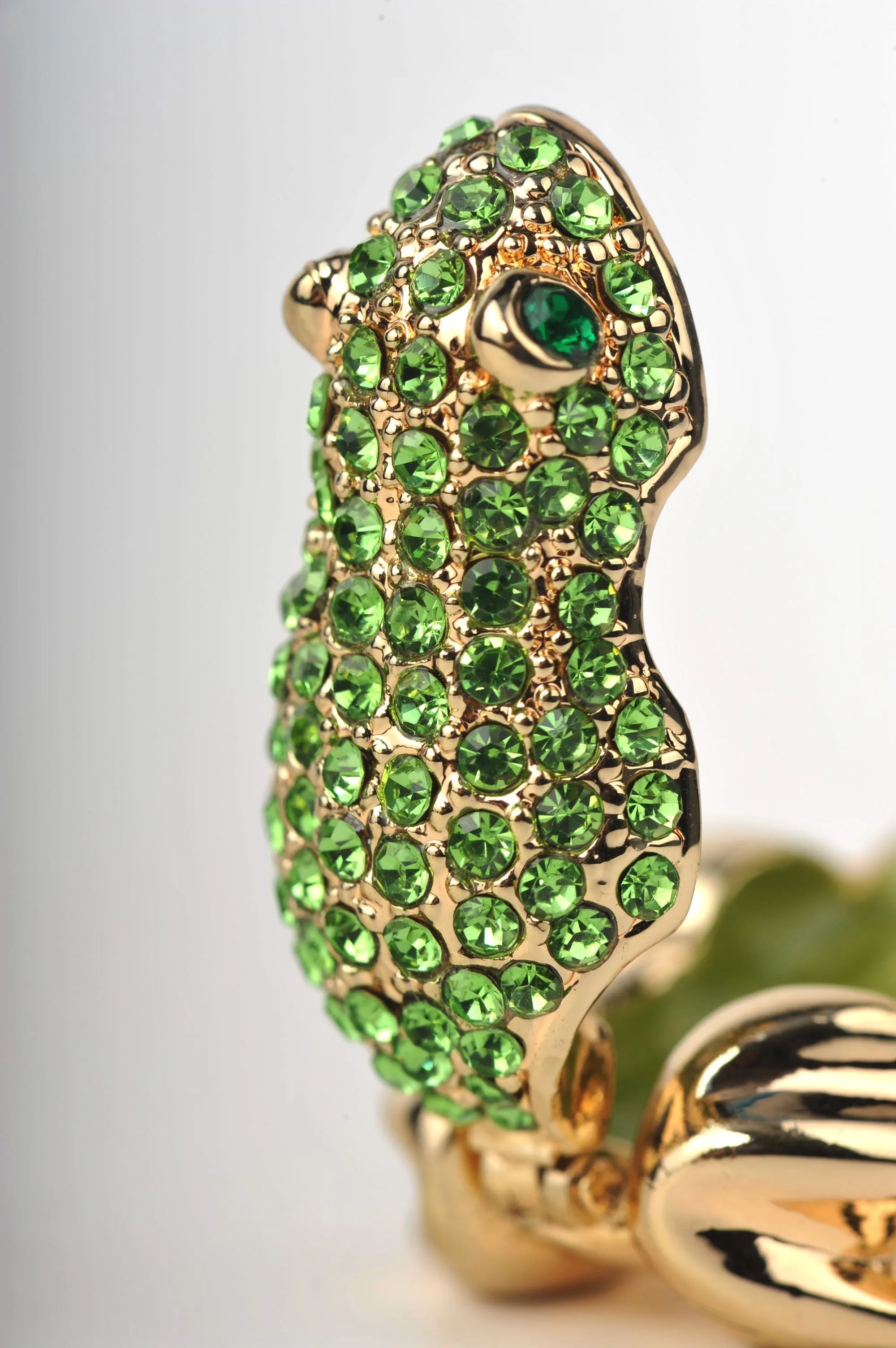 Green and Gold Sitting Toad