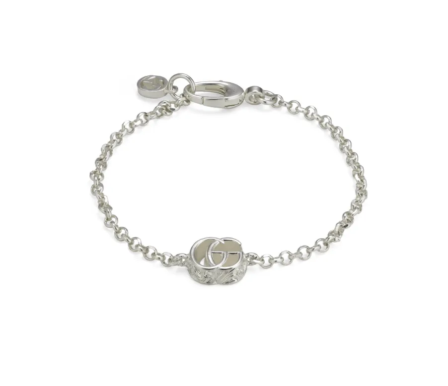 Gucci Silver Marmont GG Bracelet 7.5"