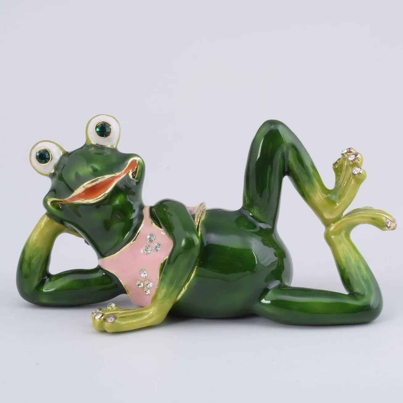 Gymnastic Frog with a Pink Shirt