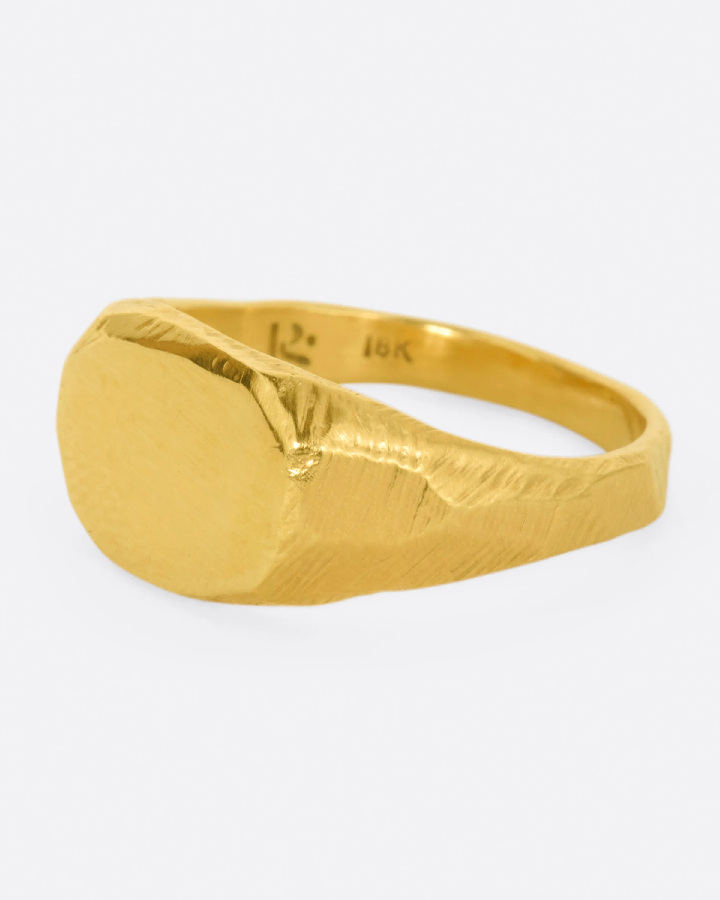 Hand Carved Signet Ring