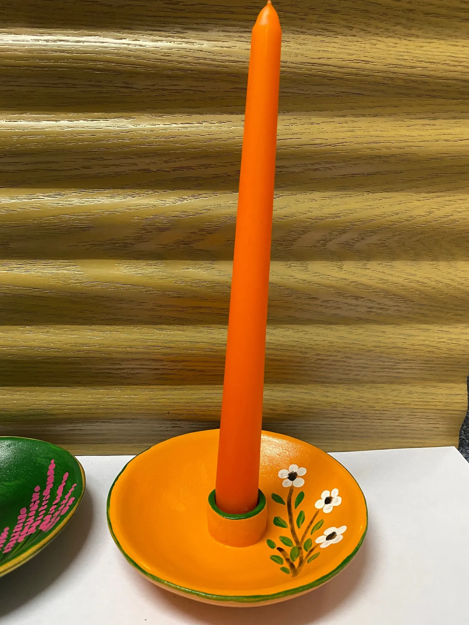 Handcrafted Ceramic Candle Holders With Free Candlesticks