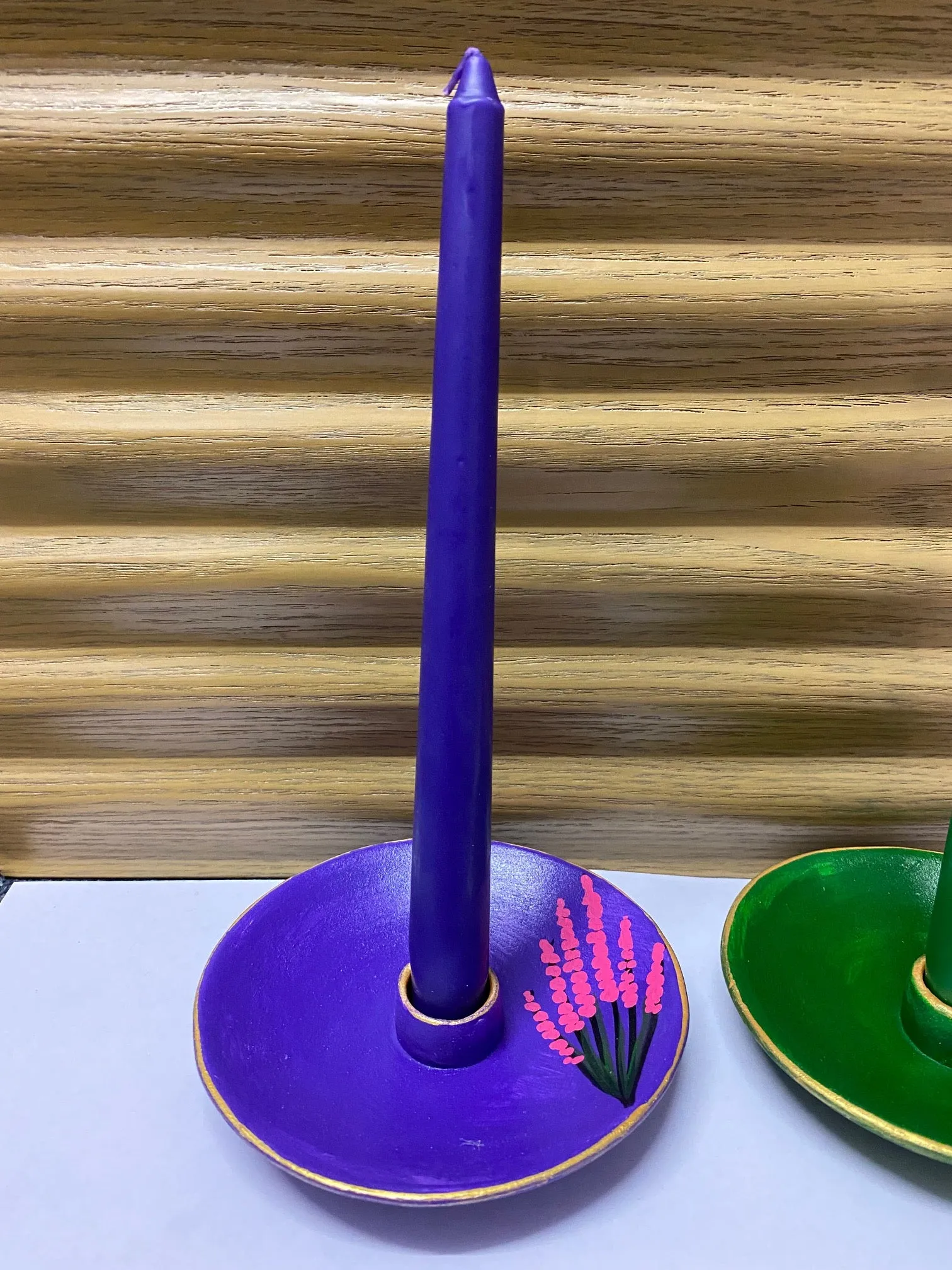 Handcrafted Ceramic Candle Holders With Free Candlesticks