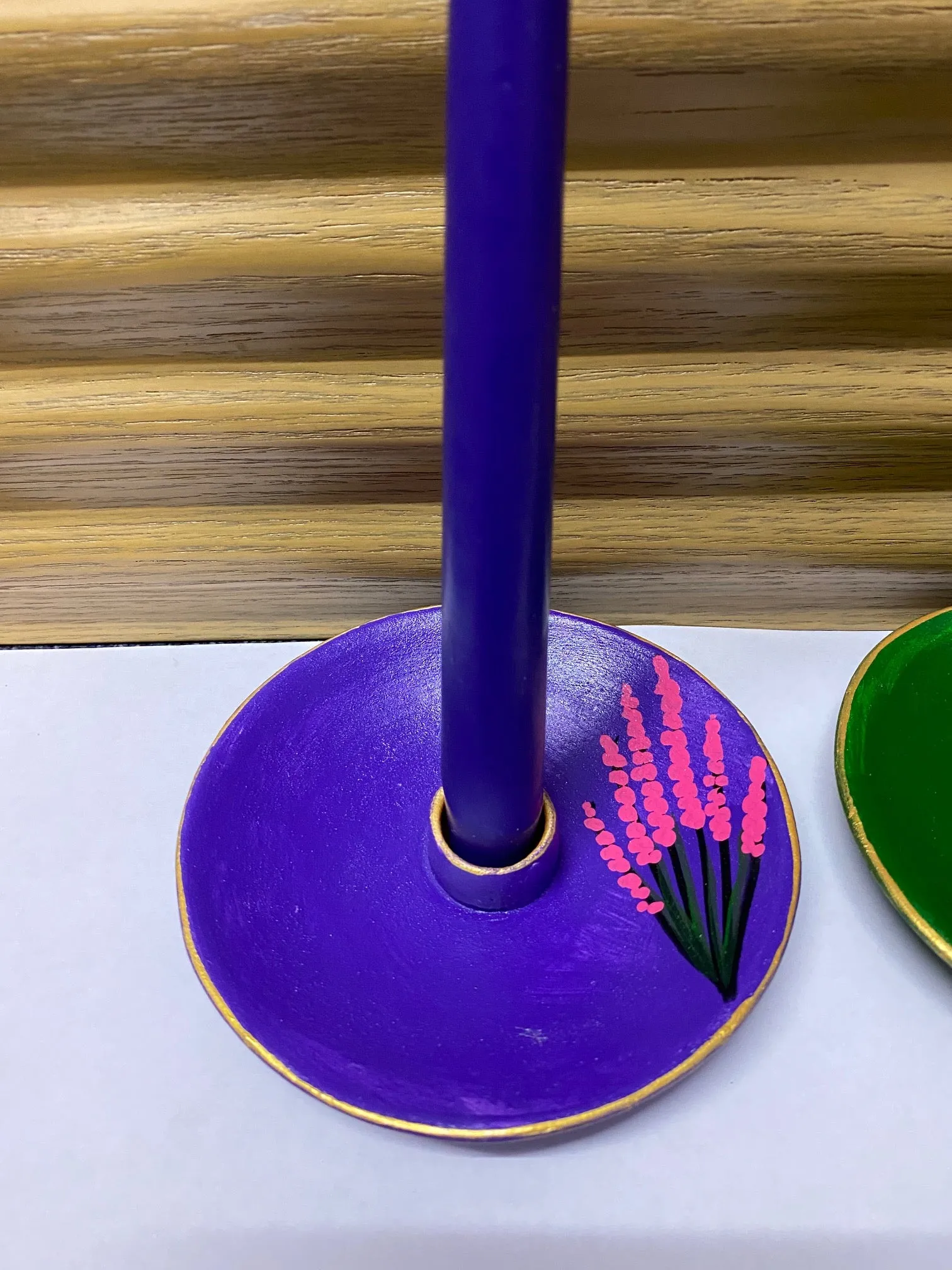 Handcrafted Ceramic Candle Holders With Free Candlesticks