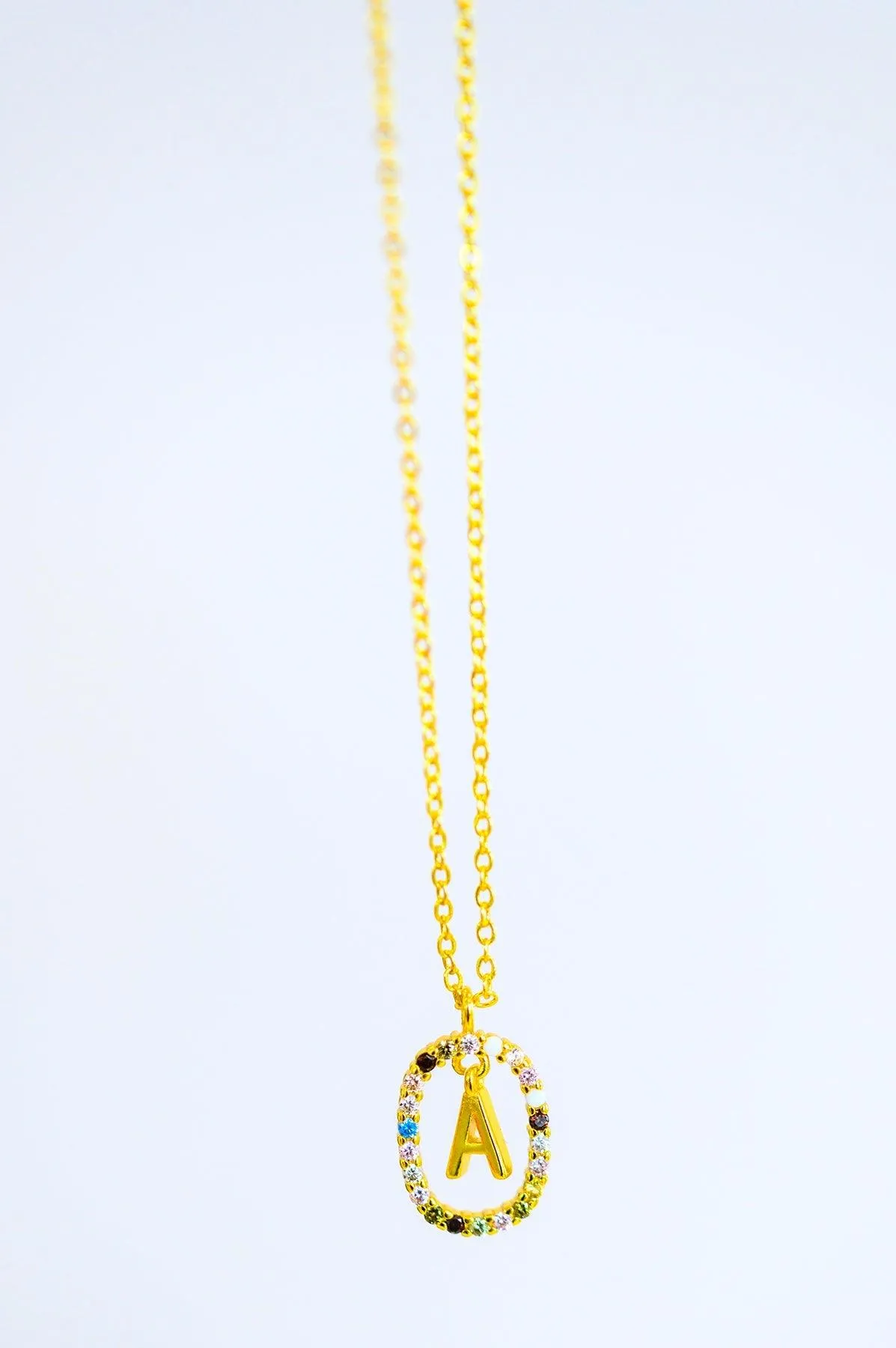 Hazel Blues® |  Mi Amor Gold Dipped Initial Necklace