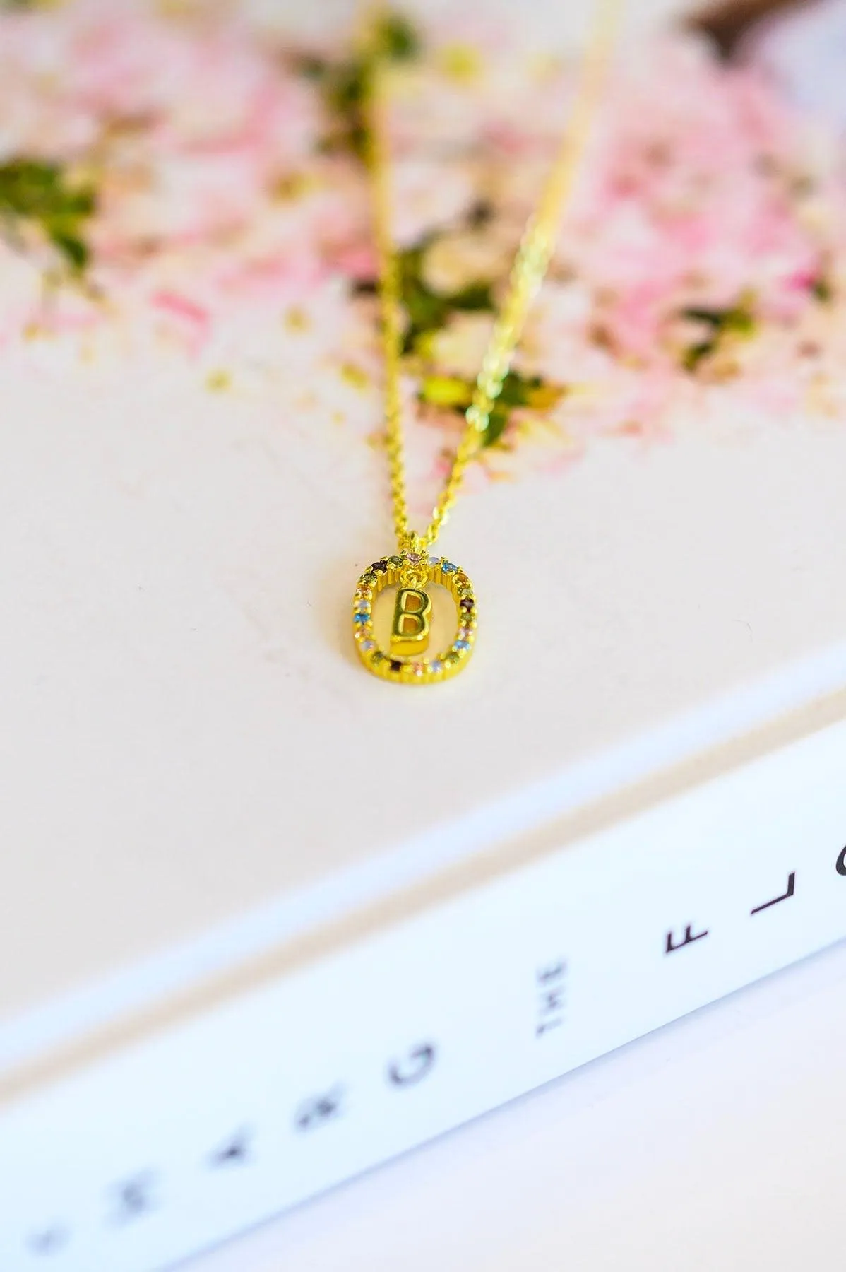 Hazel Blues® |  Mi Amor Gold Dipped Initial Necklace