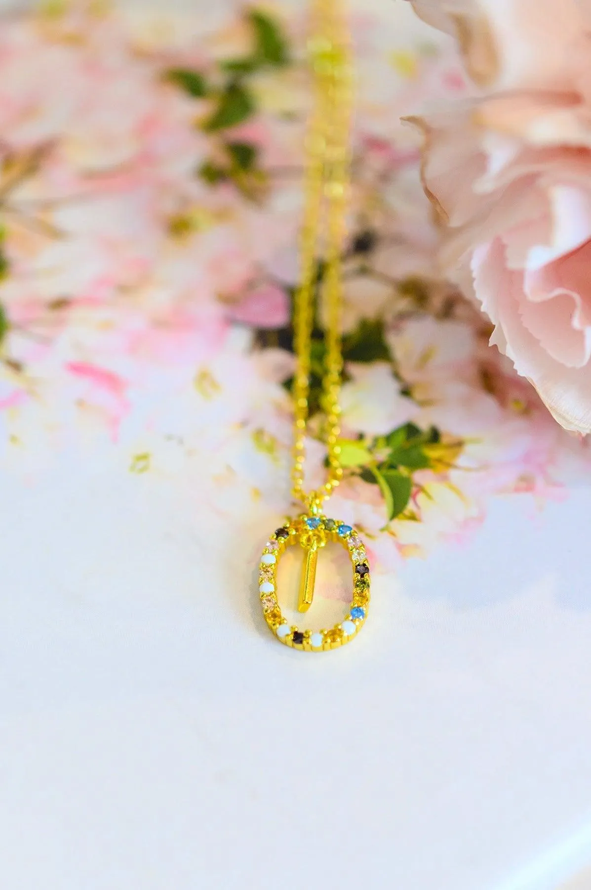 Hazel Blues® |  Mi Amor Gold Dipped Initial Necklace