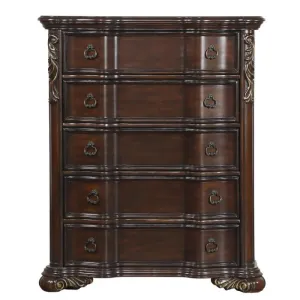 Homelegance Royal Highlands 5 Drawer Chest in Rich Cherry 1603-9
