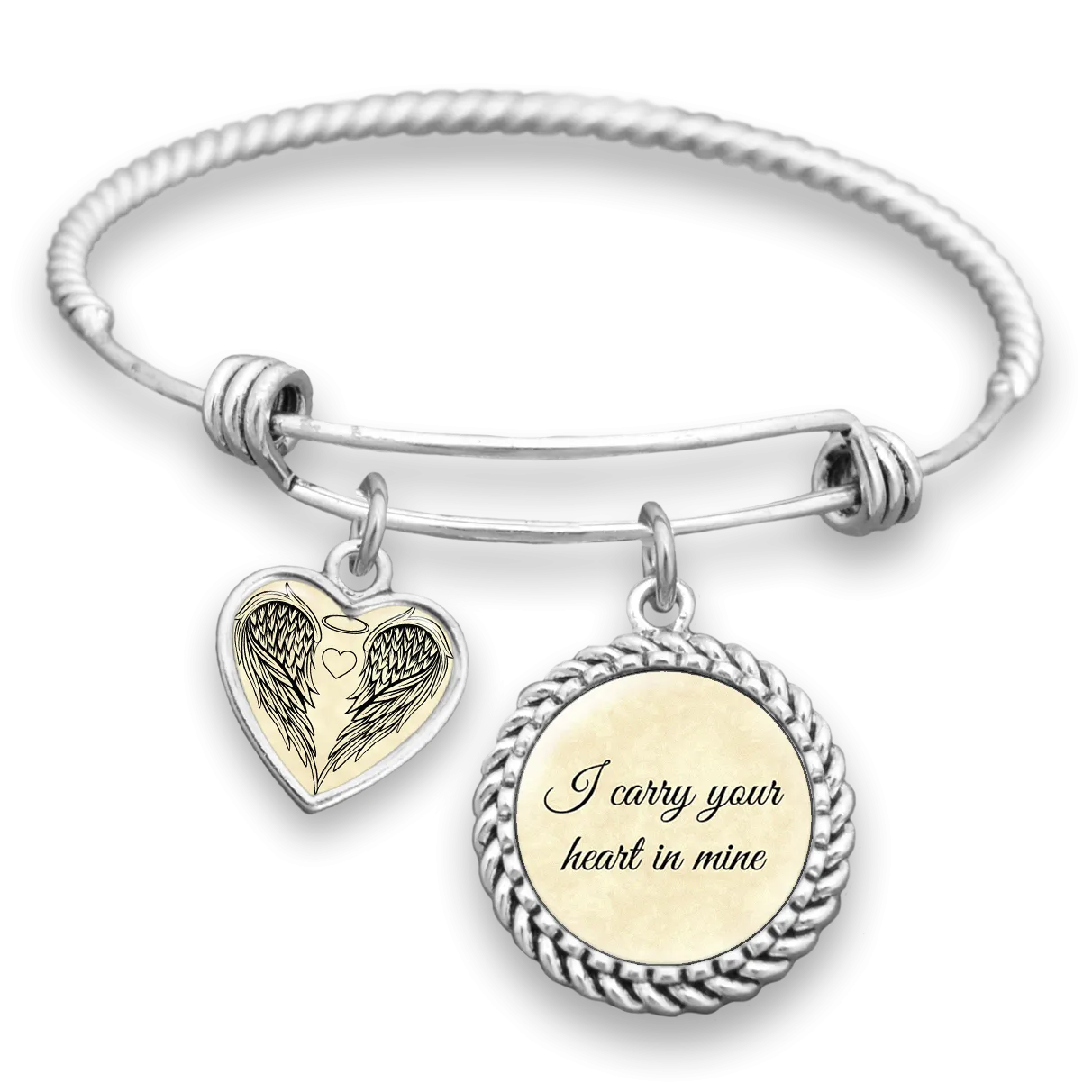 I Carry Your Heart In Mine Charm Bracelet