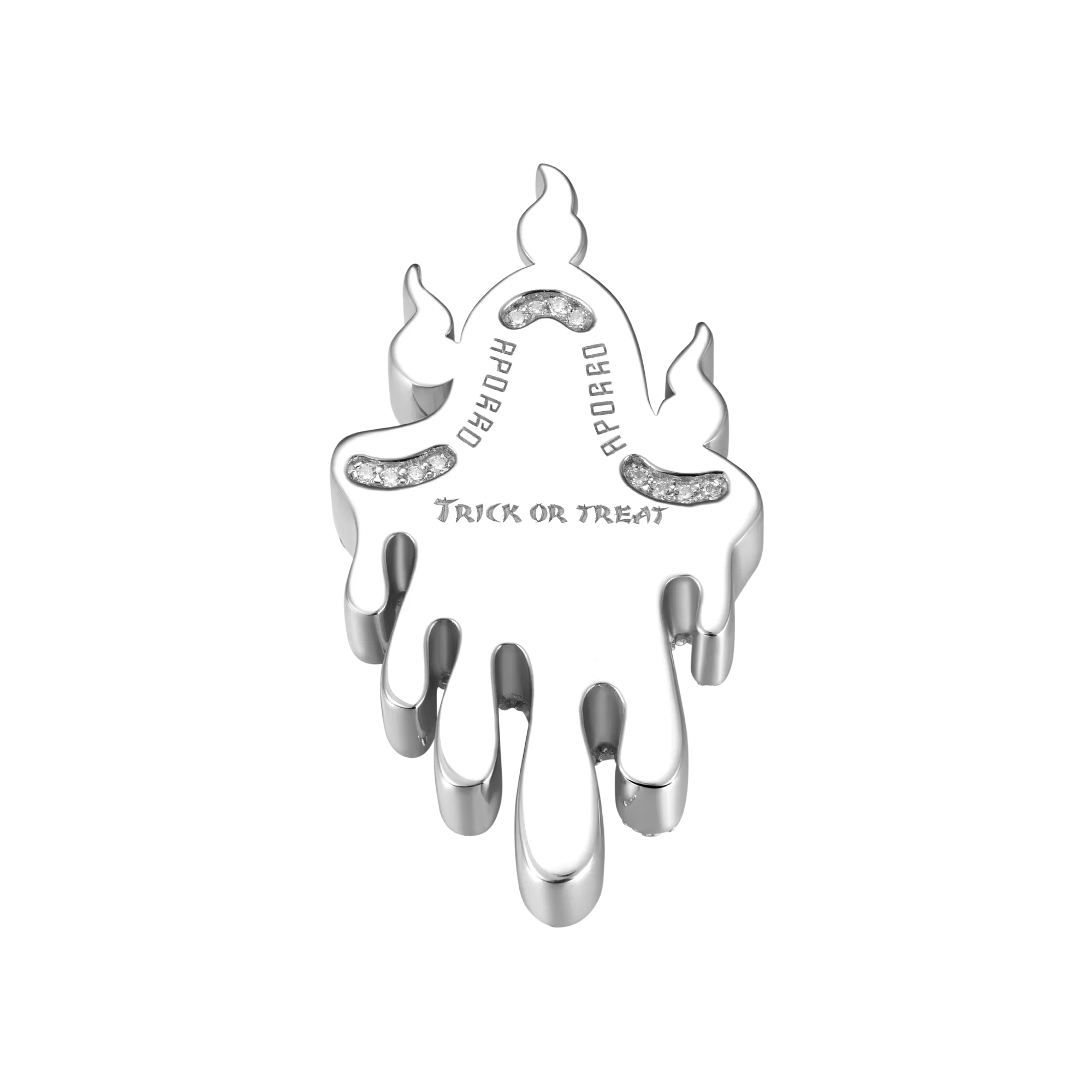 Iced Dripping Ghost Pendant