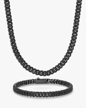 Iced Out Cuban Set - 5mm