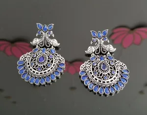 Indo Western Chand Earring With Oxidised Plating AG1
