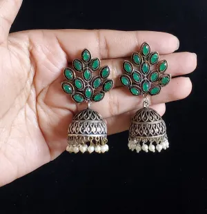 Indo Western Jhumkis With 2 Tone Plating M11