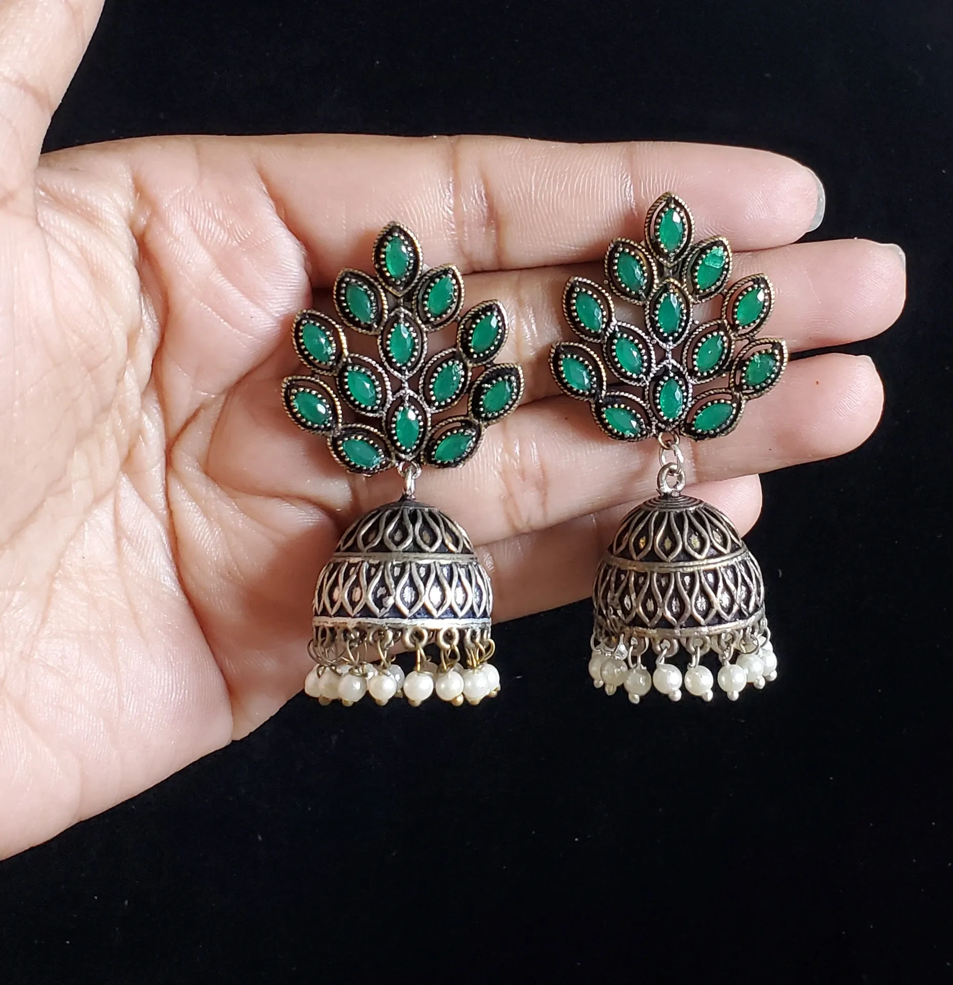 Indo Western Jhumkis With 2 Tone Plating M11