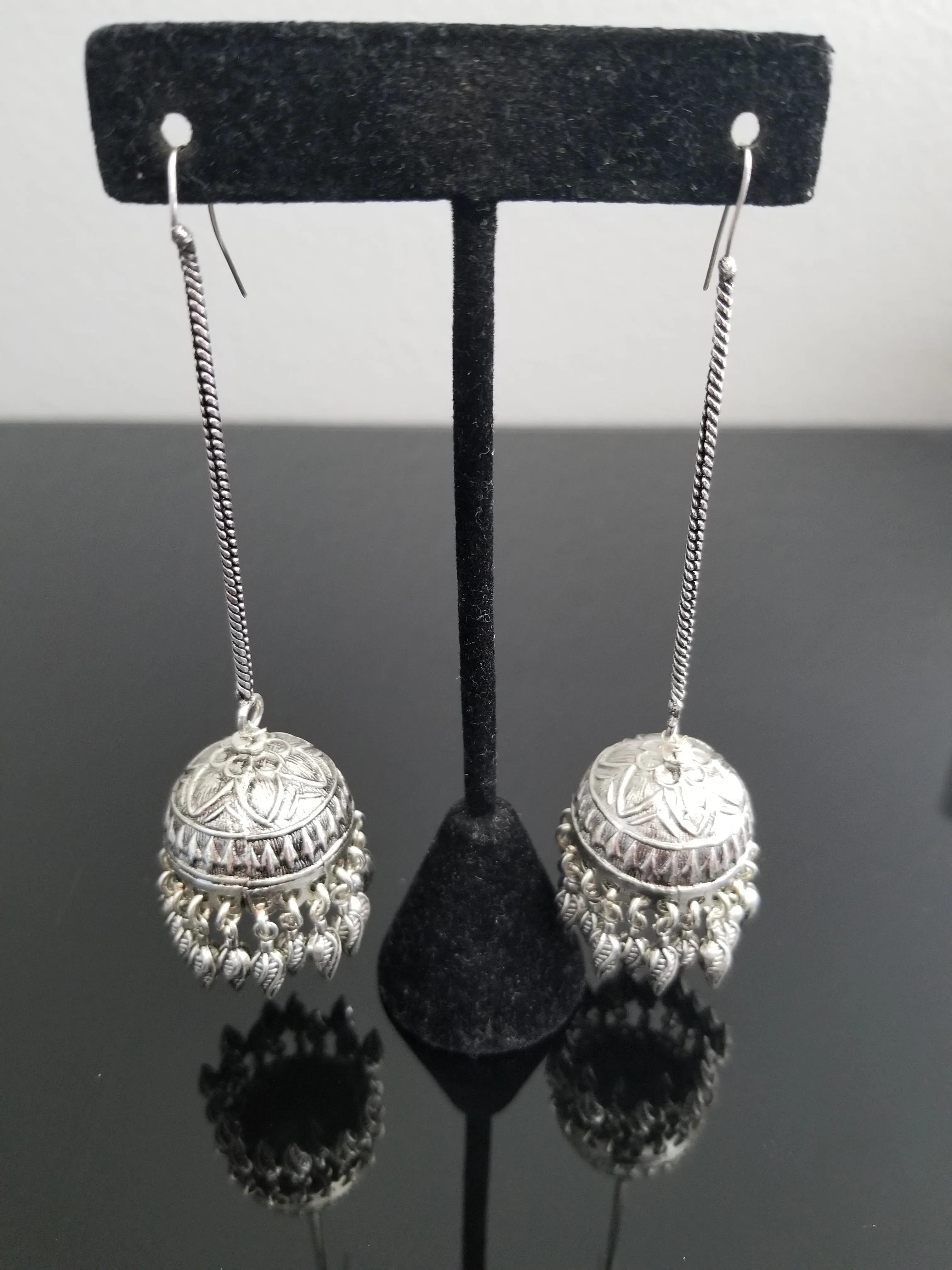 Indo Western Mala Necklace With Oxidised Plating
