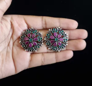 Indo Western Tops With Oxidised Plating SB8 Multi