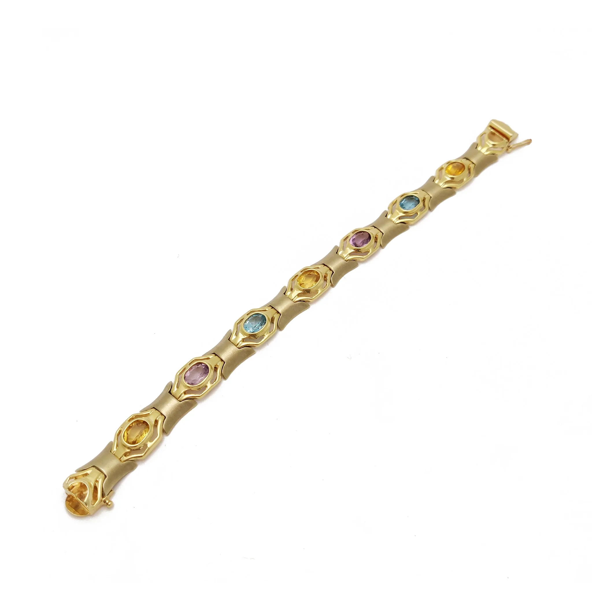 Infinity Gemstones Bracelet (14K)