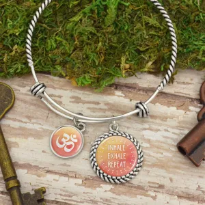 Inhale Exhale Repeat Charm Bracelet