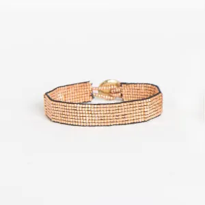 Ink Alloy Solid Thin Luxe Bracelet - Rose Gold