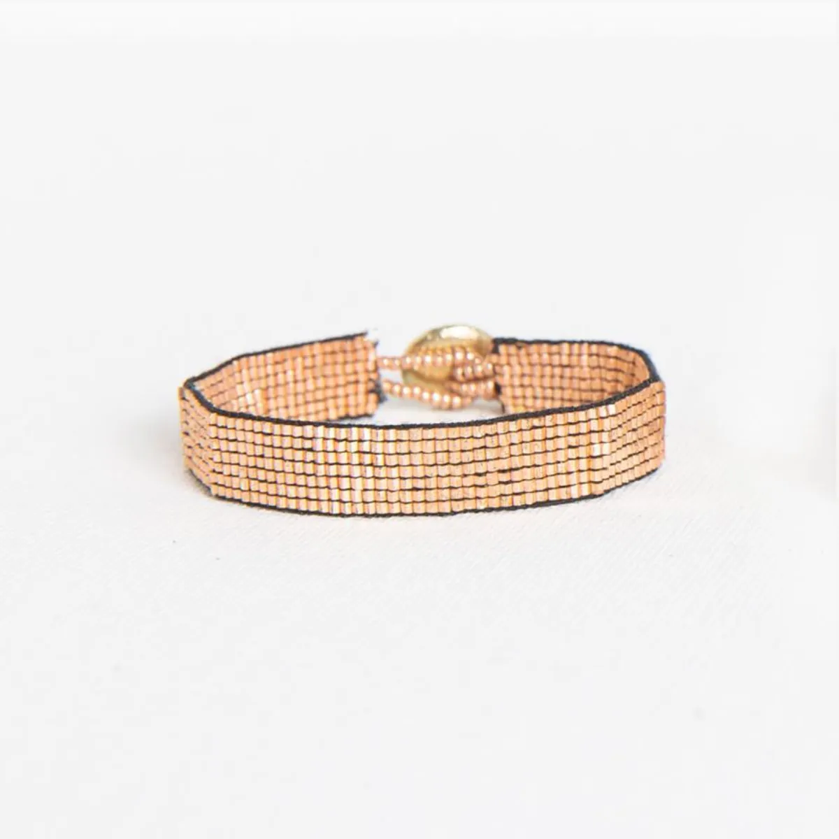 Ink Alloy Solid Thin Luxe Bracelet - Rose Gold