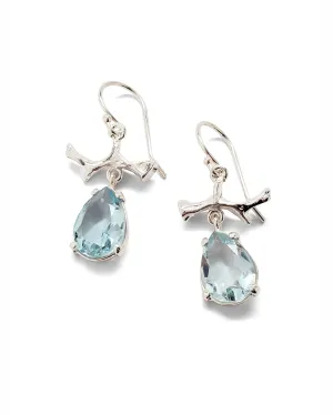 Jia Earrings in Blue Topaz