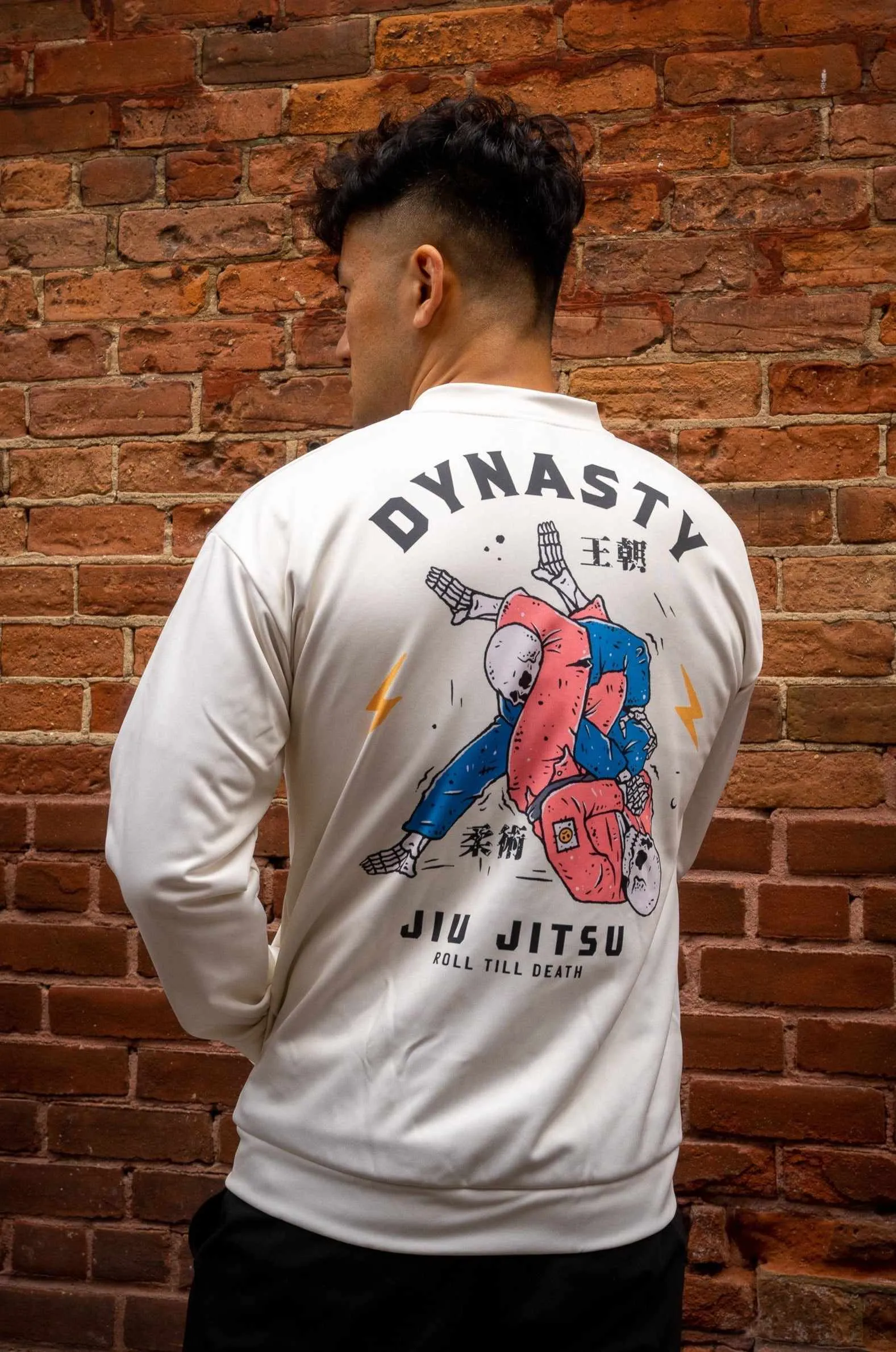 Jiu-Jitsu "Roll 'Till Death" Bomber Jacket (Canvas)