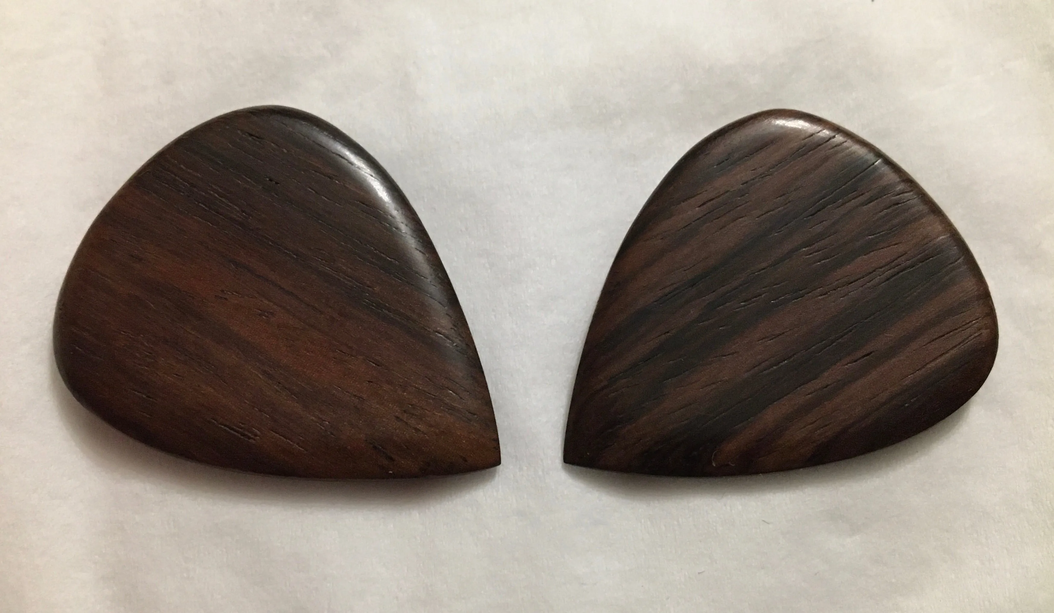 John Pearse® Ebony and Rosewood DIMPLE, SAROD & FLAT PICKS