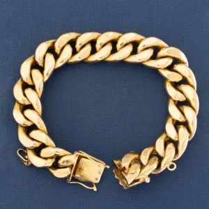 Jumbo Curb Link Bracelet, French