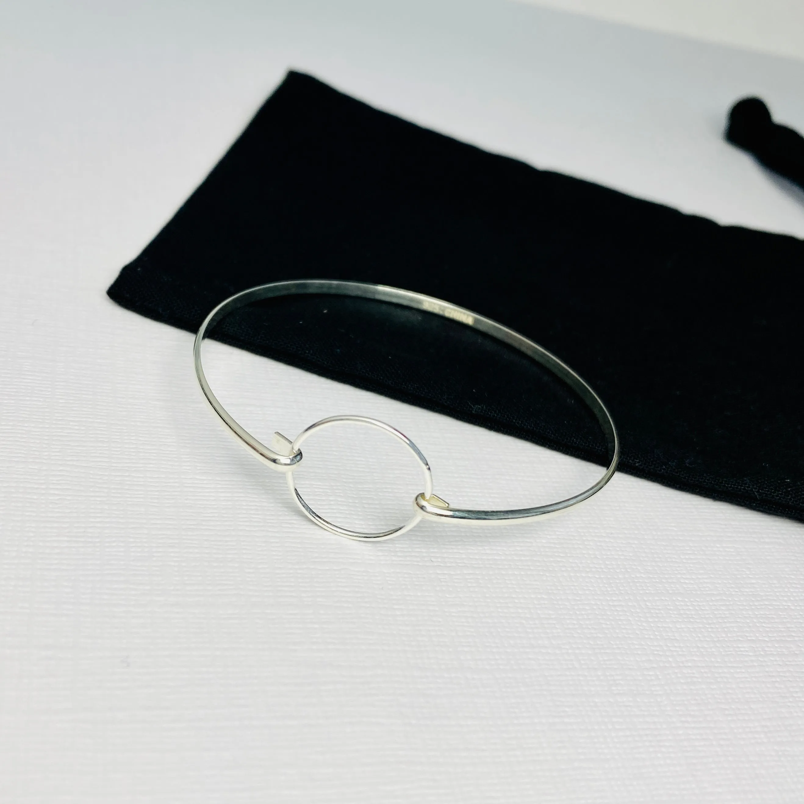 KARMA | Silver Circle Bangle