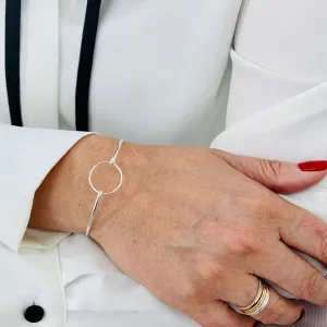 KARMA | Silver Circle Bangle