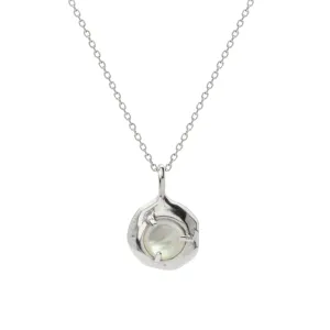 Keeper Necklace | Silver   Mother of Pearl