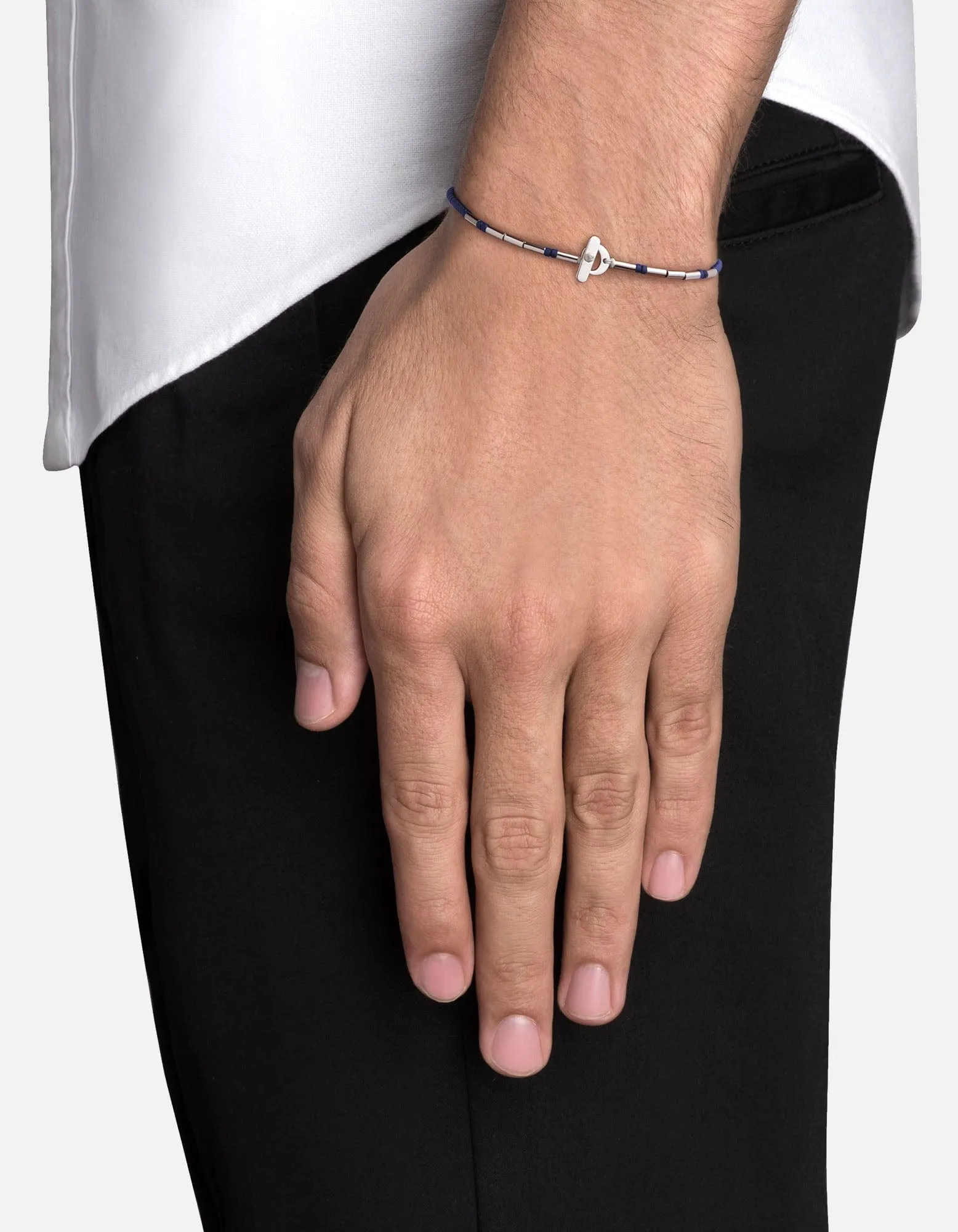 Kiran Lapis Bracelet, Sterling Silver