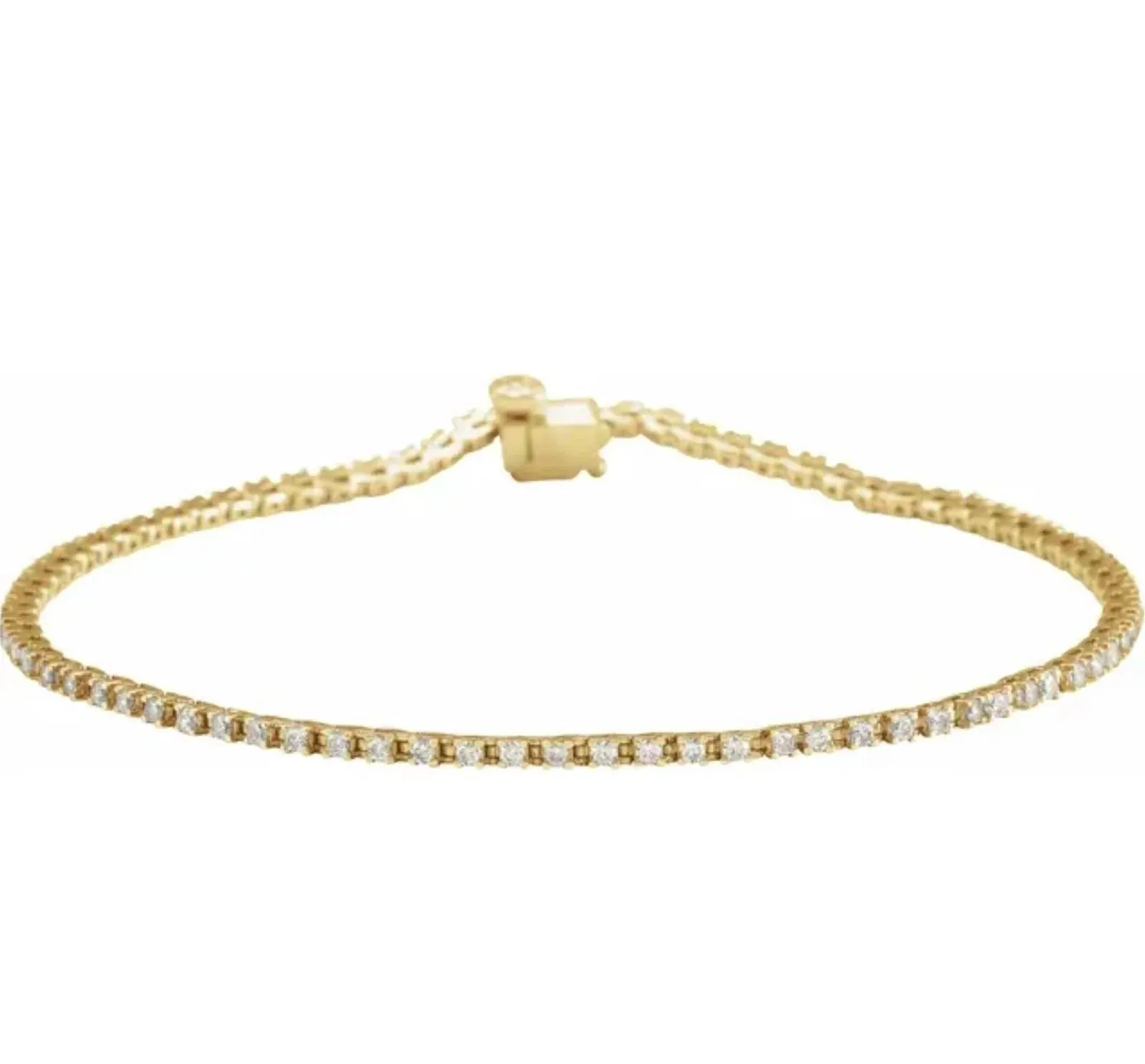 Lab-Grown Diamond Tennis Bracelet (Made-To-Order)
