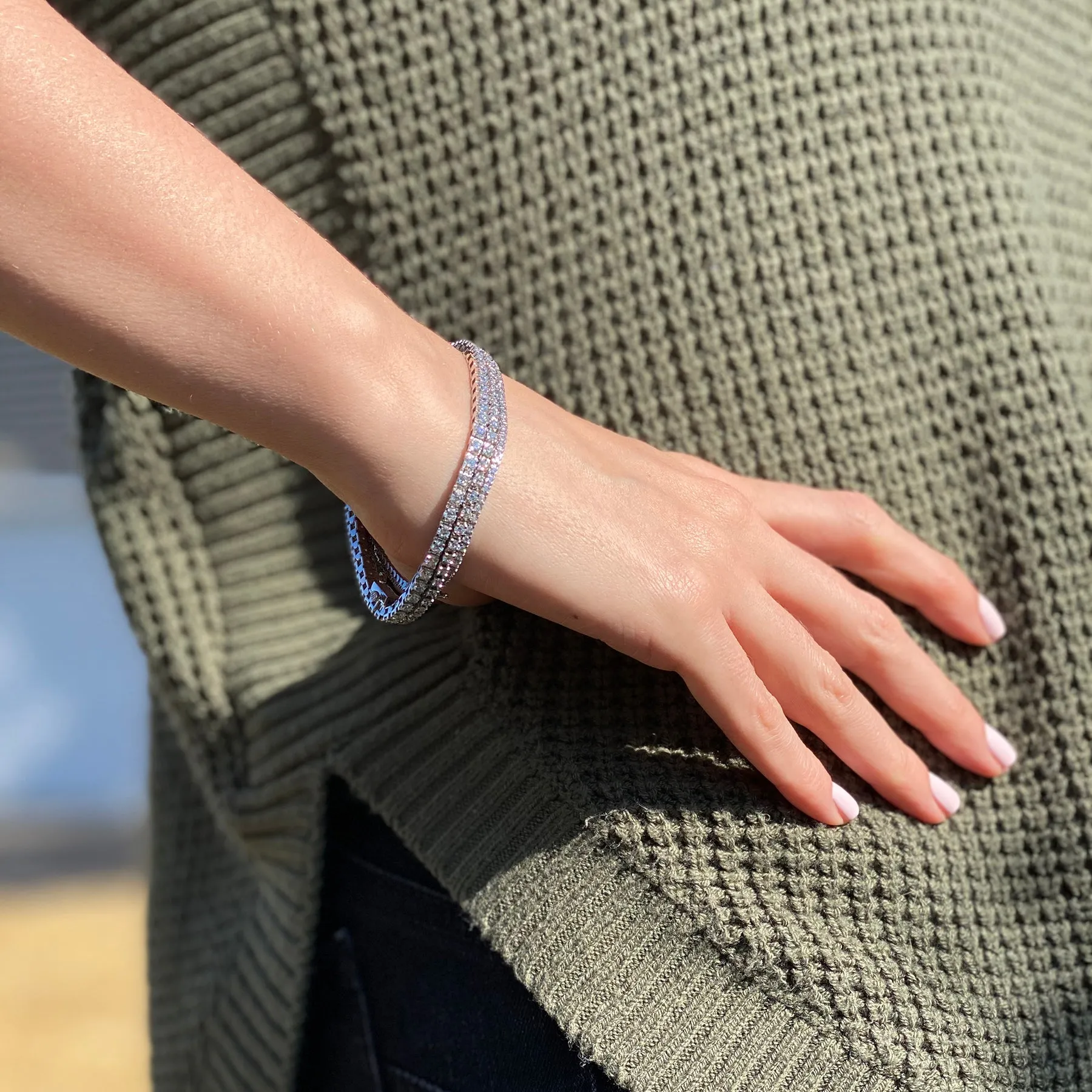 Lab-Grown Diamond Tennis Bracelet (Made-To-Order)