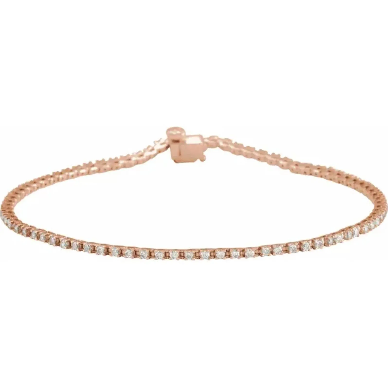 Lab-Grown Diamond Tennis Bracelet (Made-To-Order)