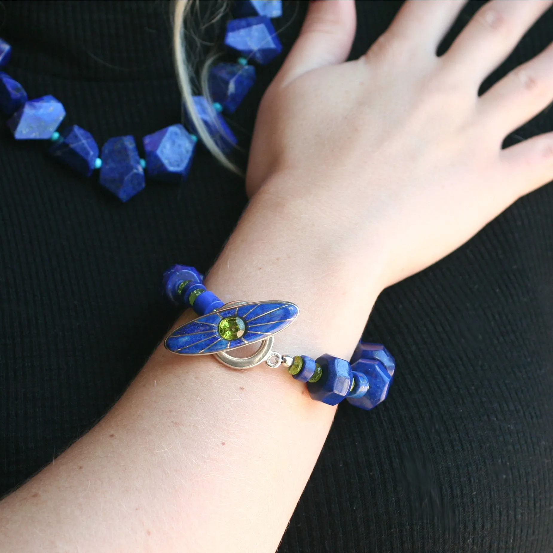 Lapis Bead Bracelet