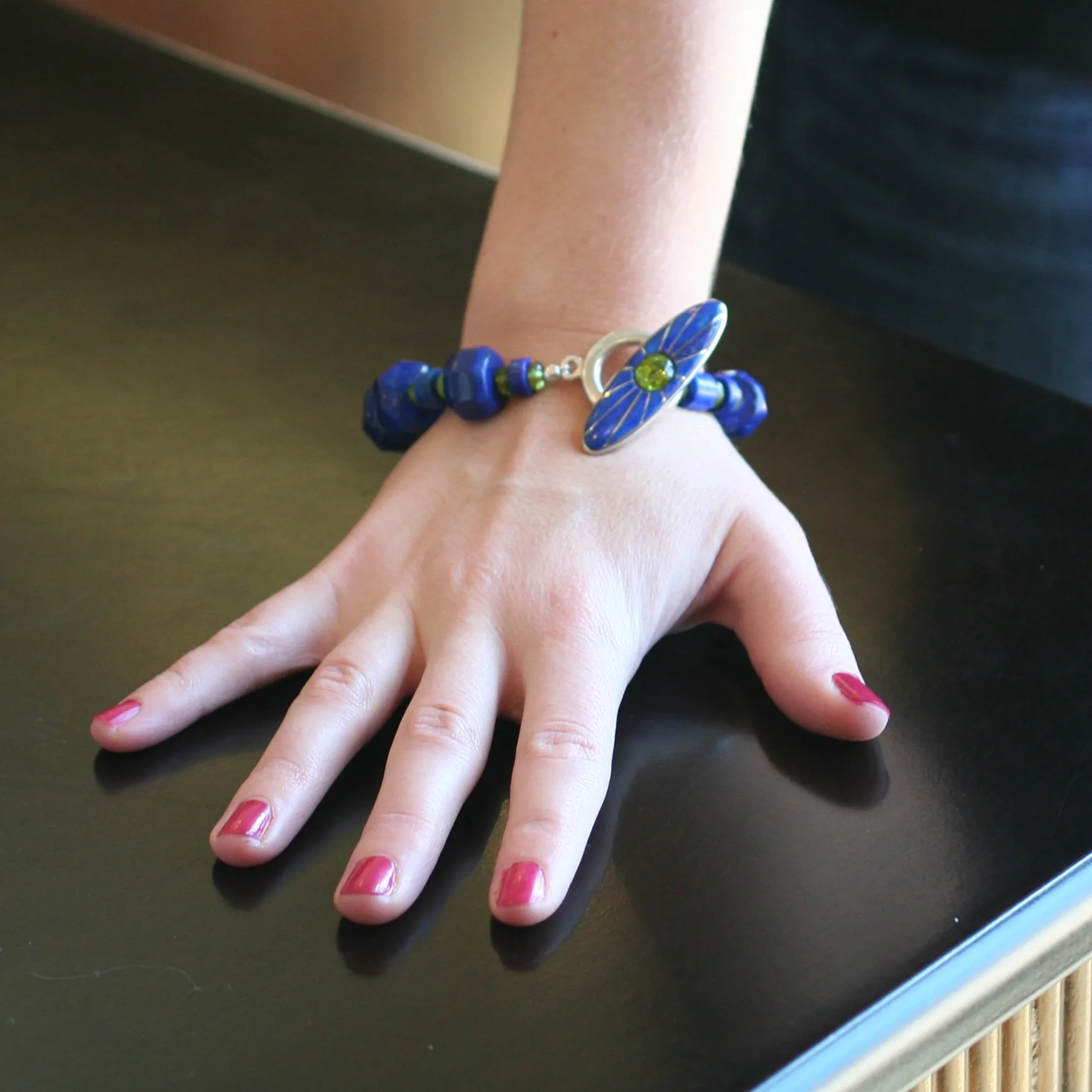 Lapis Bead Bracelet