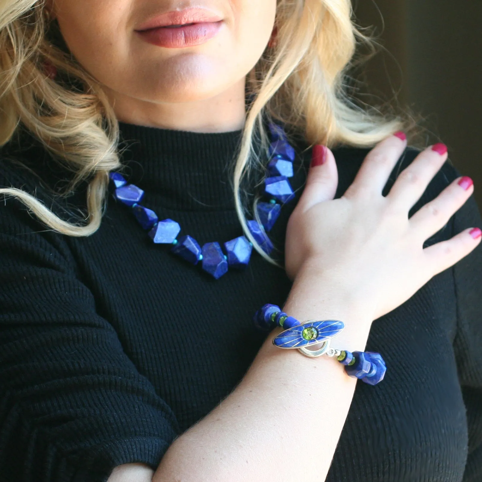 Lapis Bead Bracelet