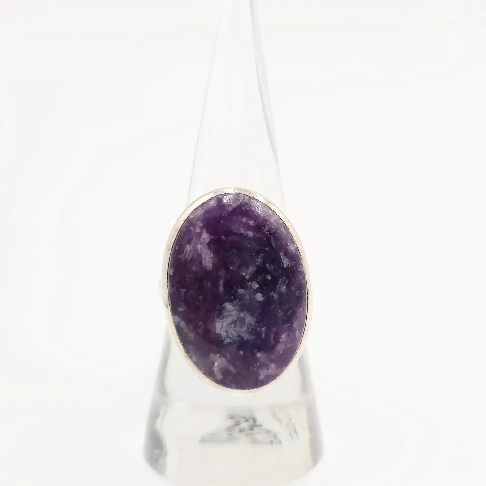 Lepidolite Ring "Orion" Sterling Silver Size 8